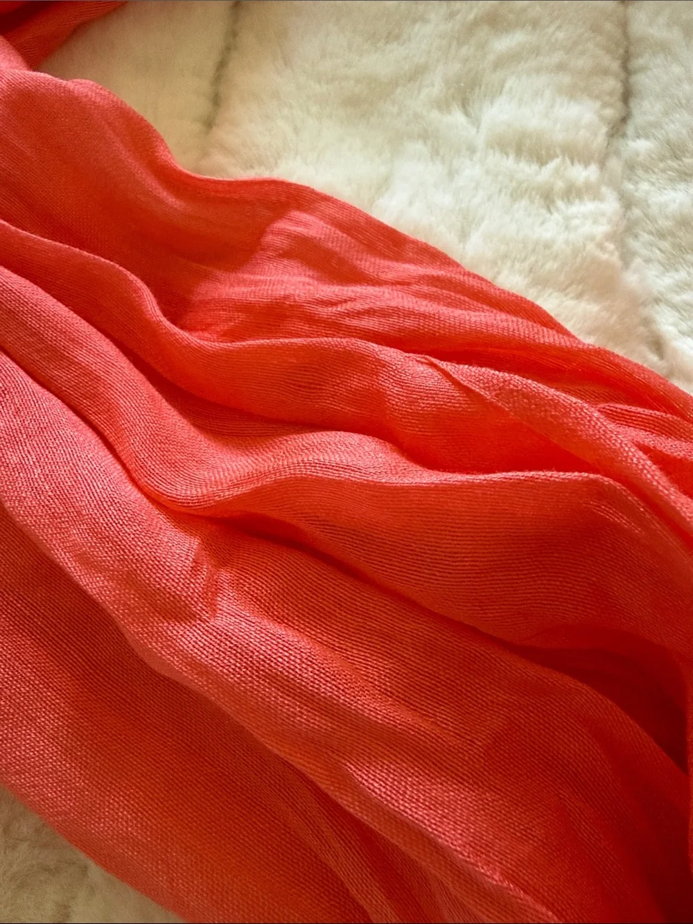 Lightweight Coral Infinity Scarf - Women's Accessory